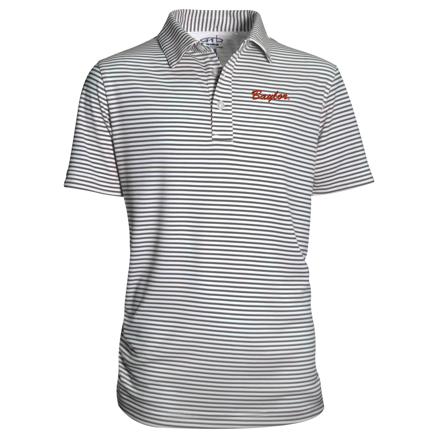 Garb: Stripe Polo Grey
