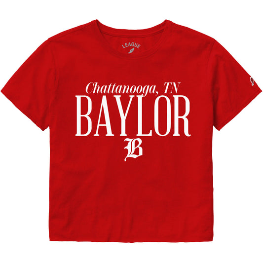 Women's Red Crop Tee
