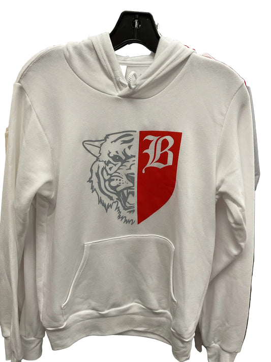 Hoodie: White Tiger/Shield
