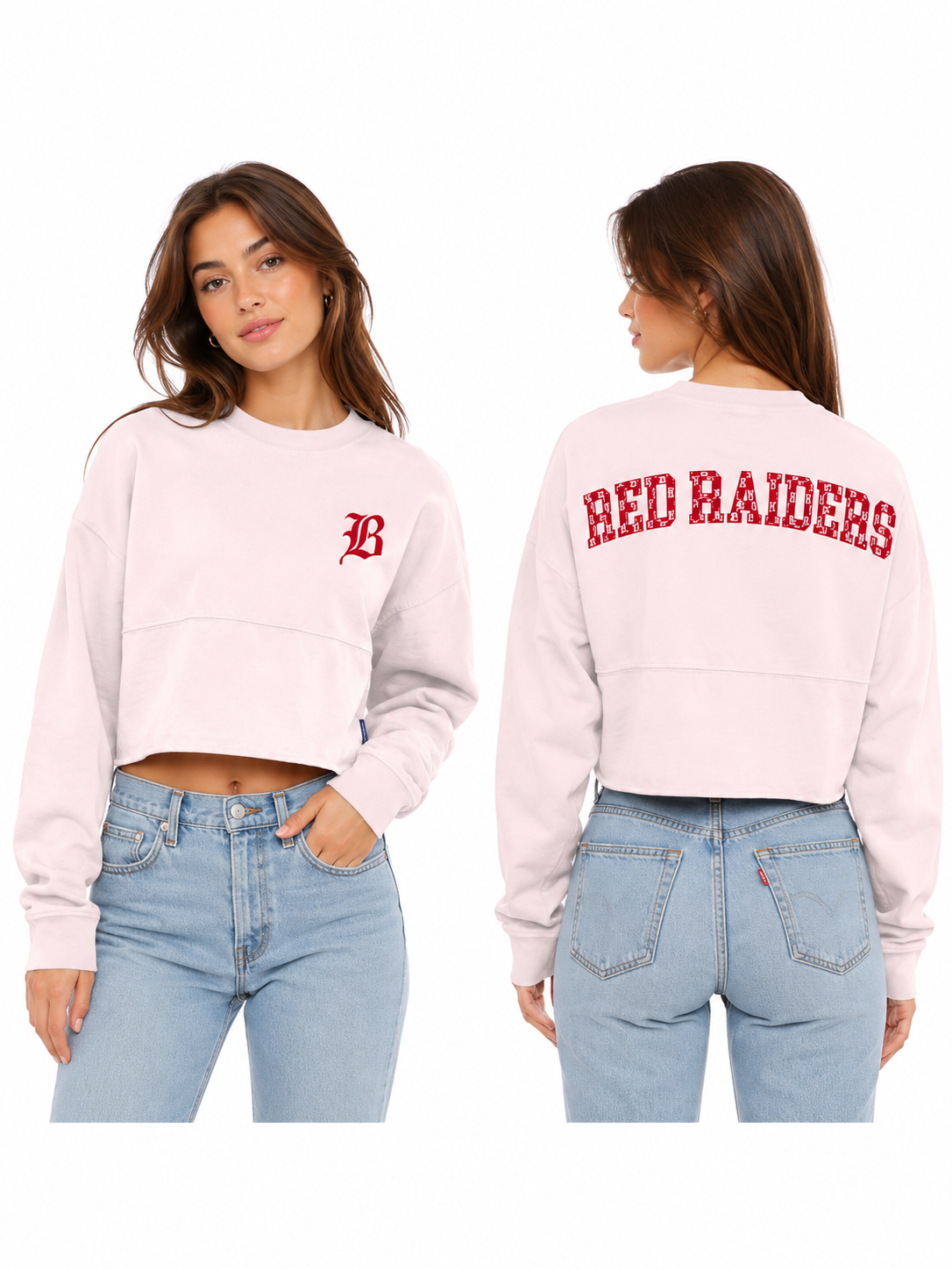 Spirit Jersey: Cropped Red Raiders