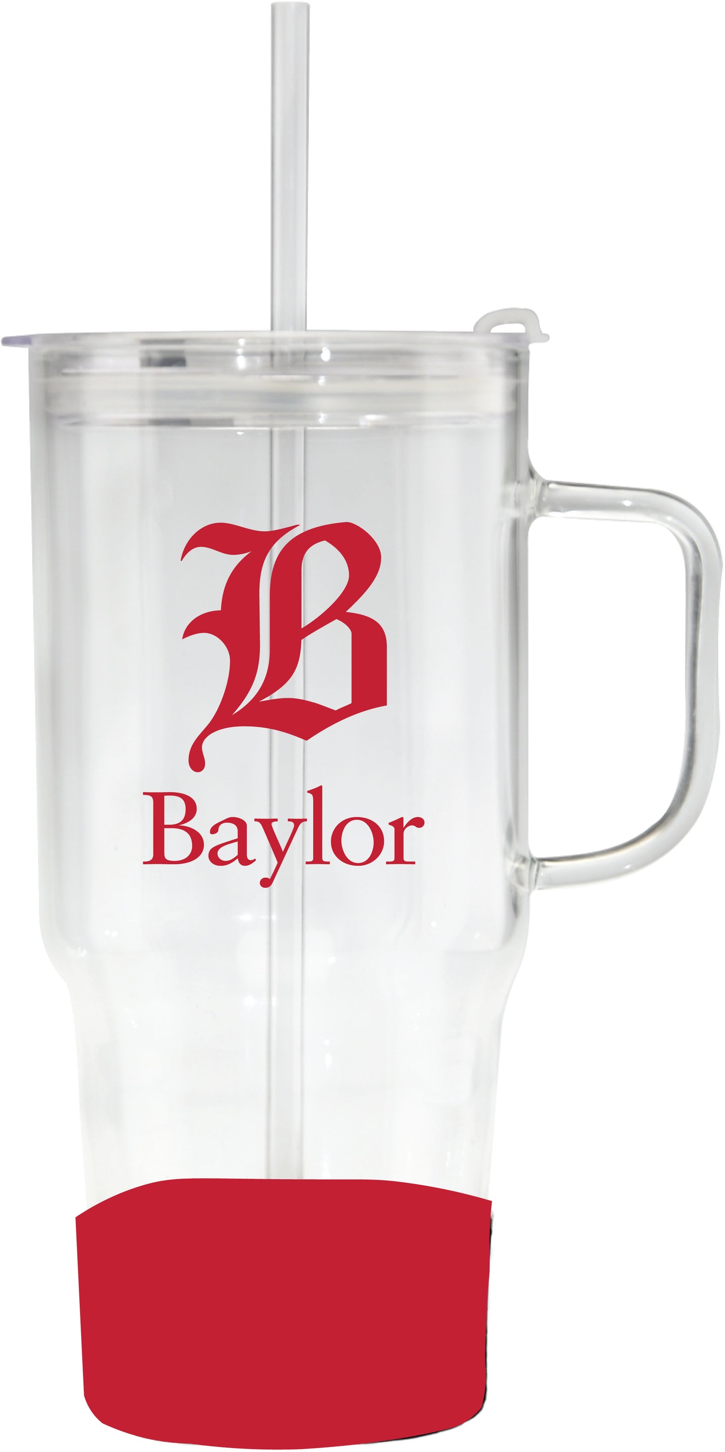 40 oz Glass Travel Tumbler w/ Silicone Base