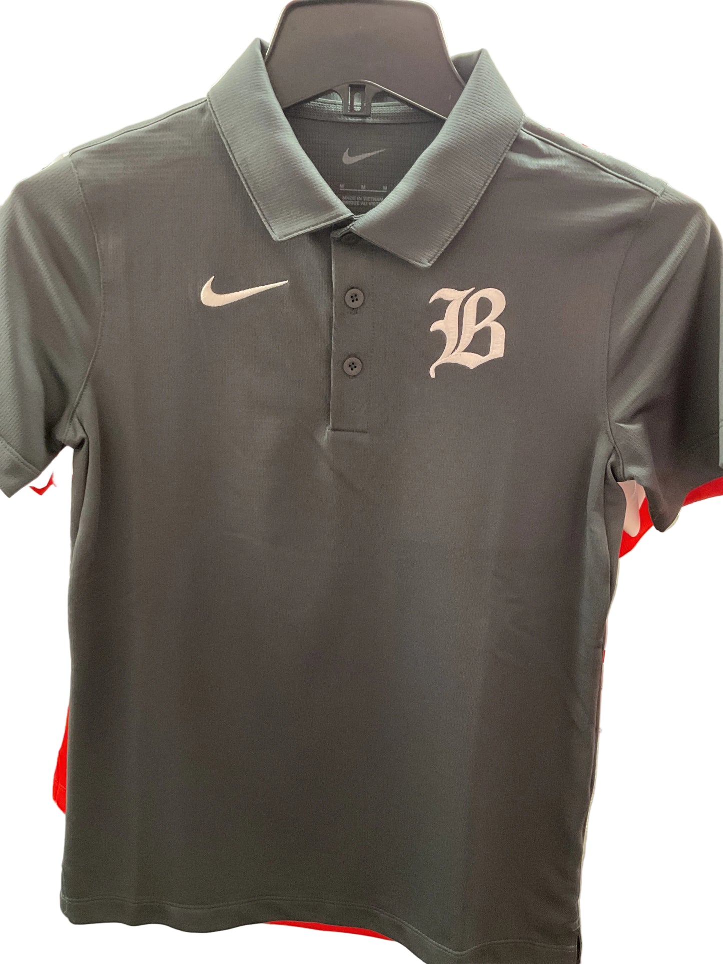 Youth Nike Polo: Grey