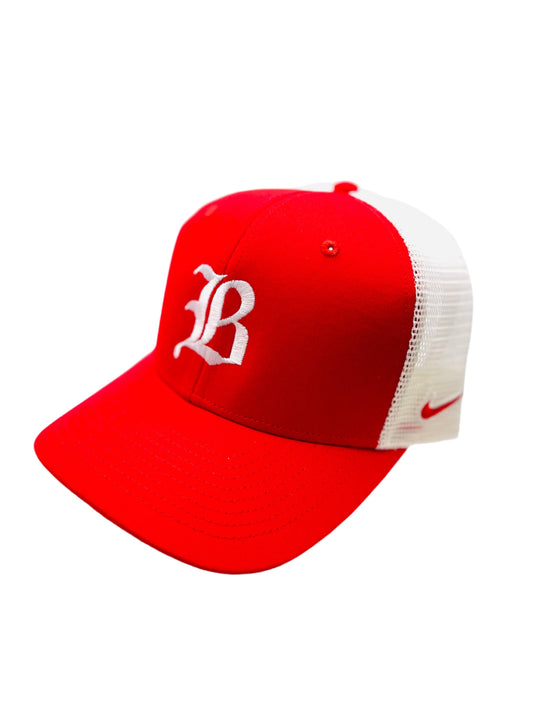 Nike: Trucker Hat Red& White