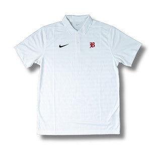 Nike Polo: White Lite Stripe