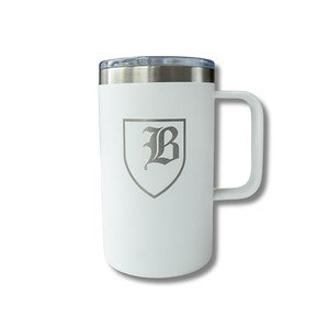 White Stainless Mug: 18oz