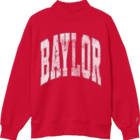 League: Mock Neck Red