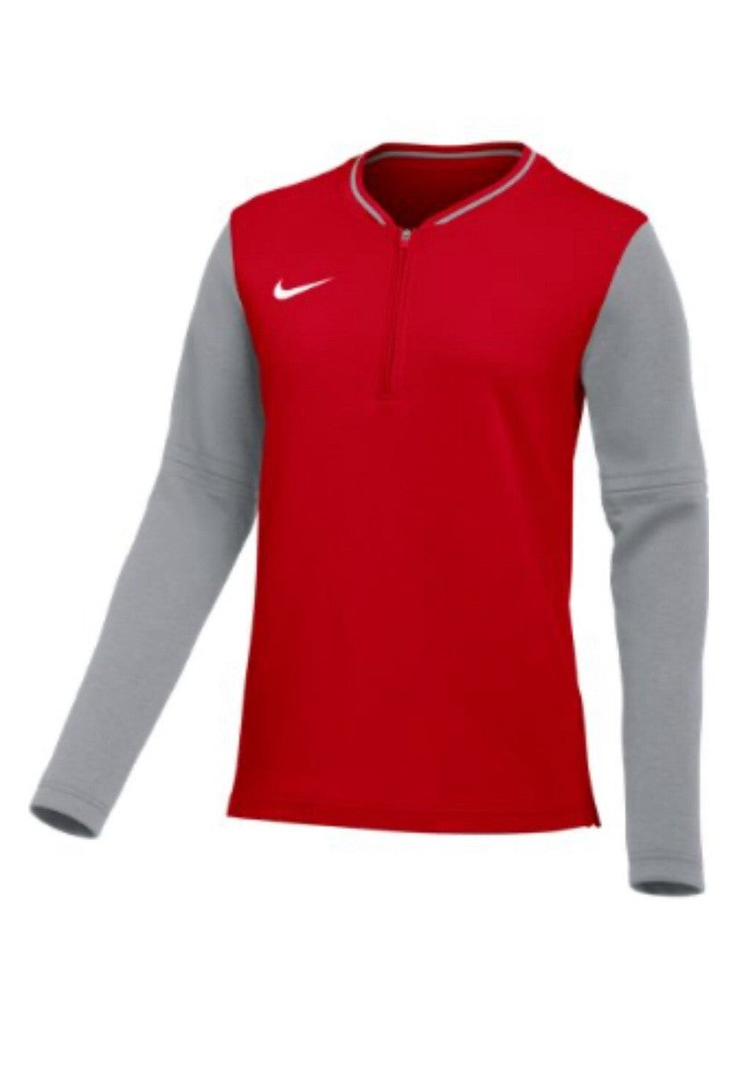 Nike: Half Zip Red/Grey Crew