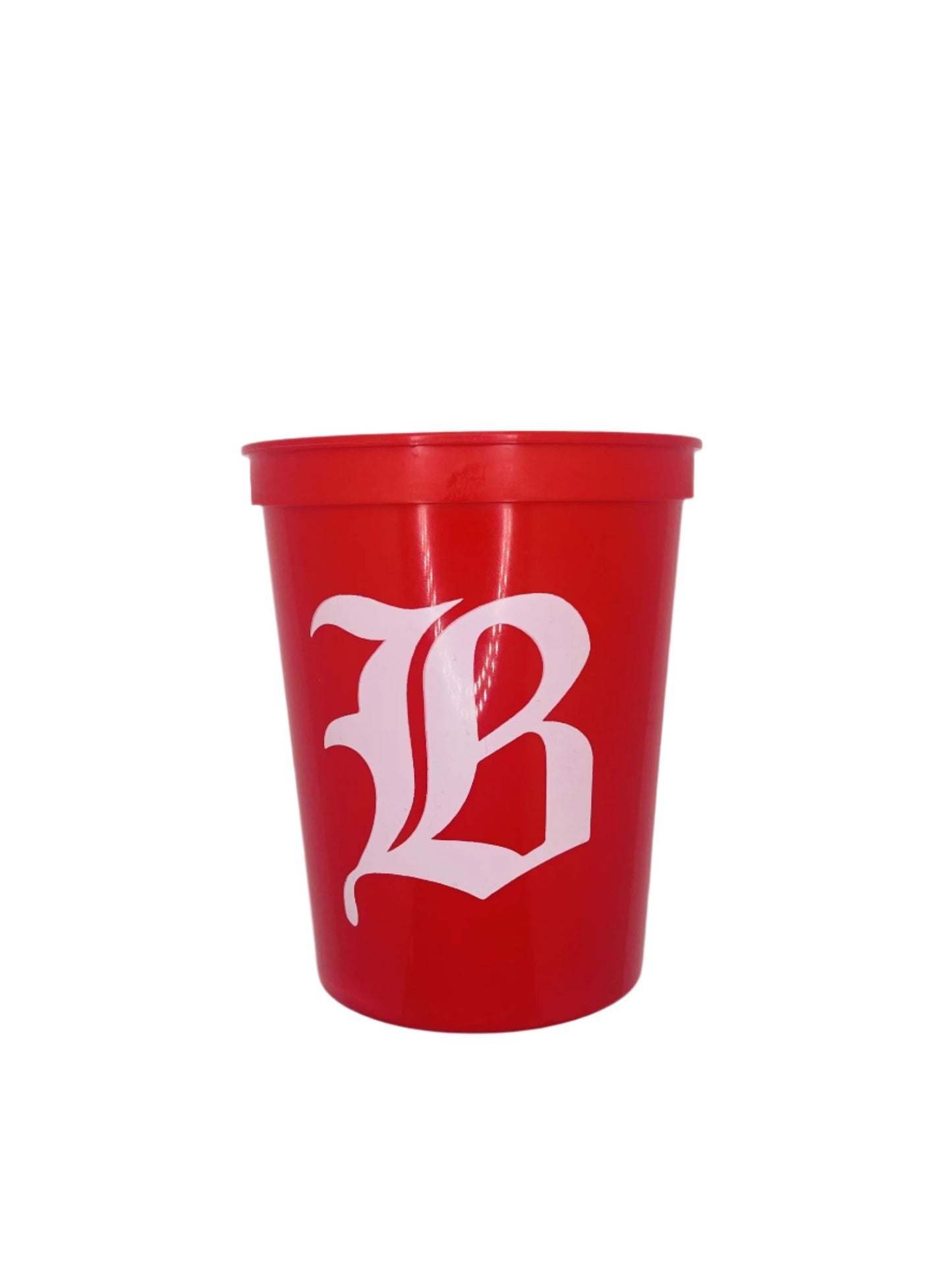 Plastic cup: Red B (set of 4)